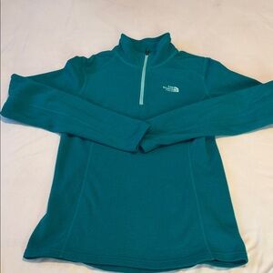 The North Face Turquoise Half-Zip Pullover